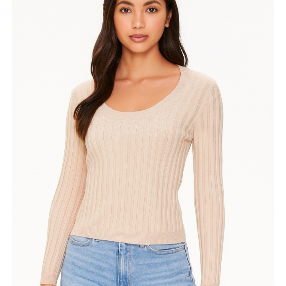 NEW YORK & CO soft ribbed sweater size small good condition